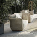 Wicker Sofa Stuhl Set Patio Möbelsofa